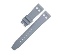 SCWZZWSY Gomma naturale FKM in gomma fluorurata da 20 mm con cinturino rivetto per cinturino morbido IWC Big Pilot Mark Portugieser TOP GUN