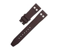SCWZZWSY Gomma naturale FKM in gomma fluorurata da 22 mm con cinturino rivetto per cinturino morbido IWC Big Pilot Mark Portugieser TOP GUN