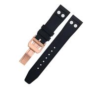 SCWZZWSY Gomma naturale FKM in gomma fluorurata da 22 mm con cinturino rivetto per cinturino morbido IWC Big Pilot Mark Portugieser TOP GUN