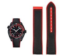 SCWZZWSY Guarda per Omega 300 600 Pianeta Ocean Silicone Nylicon Cint Watch Accessori Watch Change Change Change 20mm 22mm Belt