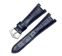 SCWZZWSY Guida fascia d'oro in pelle per Patek Philippe 5711 5712G Nautilus Watchs Men and Women Special Notch Watch Cint 25mm*12mm