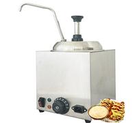 SCWZZWSY Himpes Commerciali di Fondi Caldi, Pompa riscaldata al Cioccolato in Acciaio Inossidabile, distributore di Salsa di Formaggio da 800 W, 2,5 Litri di Grande capacità