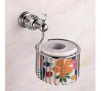 SCWZZWSY Il Moderno Set di Hardware per Bagno Cromato comprende portacarpa per Toilette Porta portabicchiere Porta Tazza di Tazza di Tessuto e Gancio di Veste