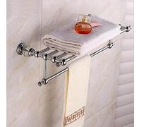 SCWZZWSY Il moderno set di hardware per bagno cromato comprende portacarpa per toilette porta portabicchiere porta tazza di tazza di tessuto e gancio di veste