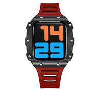 SCWZZWSY Kit di modifica caso di lusso per Band Mod Kit 45mm 44mm Fibra di Carbonio Ceramica per Serie Iwatch 8 7 6 5 4 SE 41mm 40mm, 44MM