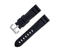 SCWZZWSY Per accessori per cintura per cinturini per cintura Panerai per PAM1392/0682 Serie di orologeria 22mm 24mm fluororber fkm band di orologio in gomma FKM 42/44mm quadrante
