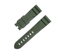 SCWZZWSY Per cinturini serie PAM1392/0682 22mm 24mm gomma fluorurata morbida cinturino in gomma FKM quadrante 42/44mm per accessori cinghia Panerai