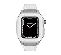 SCWZZWSY Per la serie Band 45mm cinturino per cassa dell'orologio in lega da donna 44mm 42mm kit di modifica del telaio in metallo accessori per la copertura IWatch serie 7 6 5 4 SE