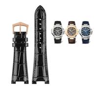SCWZZWSY Per Patek Philippe Cinturino In Vera Pelle 5711 5712g Nautilus Cinturino Per Orologio Interfaccia Speciale 25mm* 13mm Uomini Cinturini, 25mm