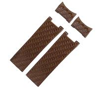 SCWZZWSY Per Ulysse Nardin cinturino in gomma siliconica 263 DIVER cinturino con estremità curva 22mm braccialetti per orologi con cintura impermeabile