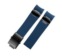 SCWZZWSY Per Ulysse Nardin cinturino in gomma siliconica 263 DIVER cinturino con estremità curva 22mm braccialetti per orologi con cintura impermeabile