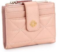 SCWZZWSY Porta carte Porta carte Porta carte in pelle di mucca per le donne Porta carte femminili stile moda Custodie per carte multifunzione (Colore : Rosa)