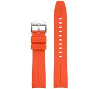 SCWZZWSY UNIVERSAL 20MM Watch Cint Men Women Rubber Release Watch Band Curved End Bands