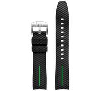 SCWZZWSY UNIVERSAL 20MM Watch Cint Men Women Rubber Release Watch Band Curved End Bands