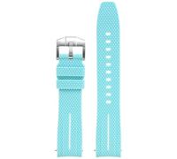 SCWZZWSY UNIVERSAL 20mm Watch Cint Men Women Rubber Release Watch Band Curving End Bands