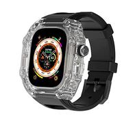 SCWZZWSY Urban Sport Mod Kit per Ultra 49mm Series 8 7 6 5 4 SE BRACSETTO CANDETTO CANDA LIGUATA CASO RUFT COPERCHIO DI PROTECTIVO 44MM 45mm 49mm (colore: A, dimensione: ultra 49mm)