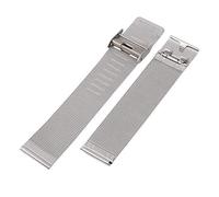 SCWZZWSY Watch Strap in acciaio inossidabile Watch Band Universal Metal Watch Band 12mm 14mm 16mm 18mm 20mm 22mm 24mm (colore: argento, dimensione: 22mm)