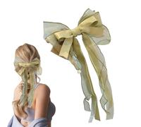 scyca Grande fiocco per capelli per ragazze, fiocchi per capelli | Fermaglio per capelli alla moda per ragazze - Fermaglio per capelli con fiocco a coda lunga, accessorio per incontri, viaggi