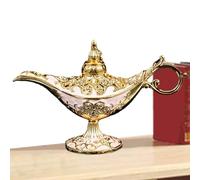 scyca Lampada ad olio di,Lampada di - Scatola di gingilli di desideri leggenda vintage | Modello di incisione Lampada dei desideri Vaso per aromaterapia per festa/Halloween/Compleanno