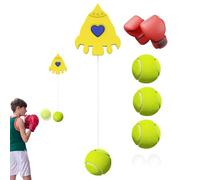 scyca Palla di reazione di boxe, palla di riflessione di boxe | Palla di rimbalzo automatica da parete per allenatore di tennis appeso | Palla di rimbalzo da parete per allenatore di tennis, reggiseni