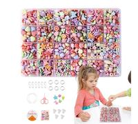 scyca Set per la produzione di braccialetti, set di perline per braccialetti, set per braccialetti 'amicizia, piccole perle per la creazione di gioielli,