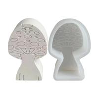 scyca Stampo in silicone per,Stampo in silicone per - Stampi in resina per fare sapone a forma di fungo | Stampo estetico per la produzione di candele in silicone, decorazione centrale