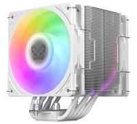 Scythe Mugen 6 CPU Air Cooler, Intel LGA1700, LGA1151, AMD AM5/AM4/Ryzen 120mm, Singel Tower, alluminio Top Cover (Mugen 6 White ARGB)