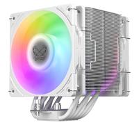 Scythe Mugen 6 Raffreddatore ad Aria per CPU, Intel LGA1700, LGA1151, AMD AM5/AM4/Ryzen 120mm, Torre Singola, Copertura Superiore in Alluminio (Mugen 6 White ARGB)