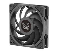 Scythe Wonder Tornado 120 PWN Ventola per case computer ad alte prestazioni, 120 mm x 25 mm, cuscinetto dinamico fluido, connettore a 4 pin (2000 giri/min, nero, 1)