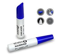 SD COLORS 12 ml Vernice Ritocco con Pennello e Vernice Trasparente - Blue Iron (RQH) - Compatibile con Reno - Riparazione di Graffi, Scheggiature e Verniciatura