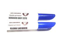 SD COLORS 12 ml Vernice Ritocco con Pennello e Vernice Trasparente - BORASCO Grey (2273) - Compatibile con Jaguar/Land Rover - Riparazione di Graffi, Scheggiature e Verniciatura
