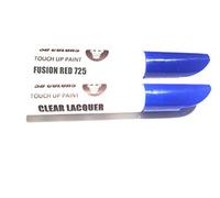 SD COLORS 12 ml Vernice Ritocco con Pennello e Vernice Trasparente - Fusion Red (725) - Compatibile con Volvo - Riparazione di Graffi, Scheggiature e Verniciatura