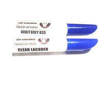 SD COLORS 12 ml Vernice Ritocco con Pennello e Vernice Trasparente - Orbit Grey (B35) - Compatibile con BMW - Riparazione di Graffi, Scheggiature e Verniciatura