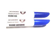 SD COLORS 12 ml Vernice Ritocco con Pennello e Vernice Trasparente - Silver (1C0) - Compatibile con Toyota - Riparazione di Graffi, Scheggiature e Verniciatura
