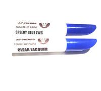 SD COLORS 12 ml Vernice Ritocco con Pennello e Vernice Trasparente - Speedy Blue (ZWG) - Compatibile con Suzuki - Riparazione di Graffi, Scheggiature e Verniciatura