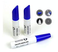 SD COLORS 12 ml Vernice Ritocco con Pennello, Vernice Trasparente e Primer - Calcite White (650) - Compatibile con Mercedes - Riparazione di Graffi, Scheggiature e Verniciatura