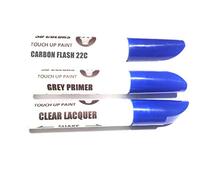 SD COLORS 12 ml Vernice Ritocco con Pennello, Vernice Trasparente e Primer - Carbon Flash (22C) - Compatibile con Opel - Riparazione di Graffi, Scheggiature e Verniciatura