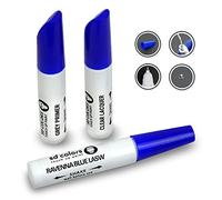 SD COLORS 12 ml Vernice Ritocco con Pennello, Vernice Trasparente e Primer - Ravenna Blue (LA5W) - Compatibile con VW/Audi - Riparazione di Graffi, Scheggiature e Verniciatura