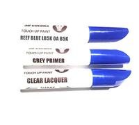 SD COLORS 12 ml Vernice Ritocco con Pennello, Vernice Trasparente e Primer - Reef Blue (LB5K) - Compatibile con VW/Audi - Riparazione di Graffi, Scheggiature e Verniciatura