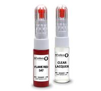 SD COLORS 547 - Penna per ritocco compatibile con OPEL/VAUXHall, kit di riparazione 20 ML, colore: rosso fiamma, colore 547