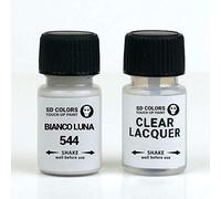 SD COLORS BIANCO LUNA 544 - Vernice per ritocchi da 15 ML, per riparazione graffi e scheggiature per moto scooter (vernice e laccatura)