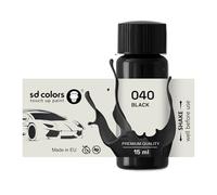 SD COLORS BLACK 040 - Vernice per ritocchi, 15 ML, per riparazione graffi e scheggiature, codice colore 040, colore: nero