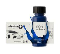 SD COLORS Blue Iron RQH - Vernice per ritocchi, 15 ML, per riparazione graffi e scheggiature, codice colore RQH, ferro blu (solo vernice)