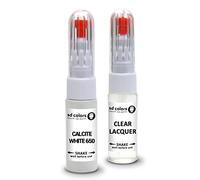 SD COLORS CALCITE WHITE 650 compatibile con MERCEDES New Touch Up Paint Pen Kit di riparazione 20 ML GRAFFIO SPAZZOLA COLORE CODE 650 CALCITE BIANCO (VERNICI+LACQUER)