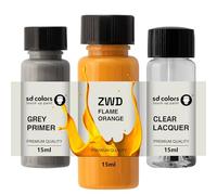 SD COLORS Flame ARANGE ZWD New Touch Up Paint 15 ML Riparazione GRAFFIO Chip CODICE Colore ZWD Flame Arancione