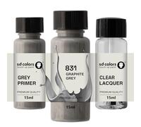SD COLORS GRAPHITE GRIGIO 831/7831 Nuovo Ritocco Vernice 15 ML RIPARAZIONE GRAFFIO PENNELLO COLORE CODICE 831/7831 GRIGIO GRAFITE (VERNICI+PRIMER+LACQUER)