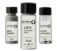SD COLORS GRIGIO PLATINUM LD7X D7X 2R Nuovo Ritocco Vernice 15 ML RIPARAZIONE SCRATCH CHIP PENNELLO COLORE CODICE LD7X D7X 2R GRIGIO PLATINO (VERNICI+PRIMER+LACQUER)
