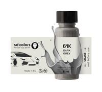 SD COLORS Grigio Scuro 61K New Touch Up Paint 15 ML Riparazione GRAFFIO Colore CODICE 61K Grigio Scuro