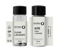 SD COLORS Gris LUNAIRE KPE New Touch Up Paint 15 ML Riparazione GRAFFIO Chip CODICE Colore KPE Gris LUNAIRE
