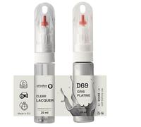 SD COLORS GRIS PLATINE D69 - Pennello per ritocchi da 20 ML, per riparazione graffi (vernice e laccatura)